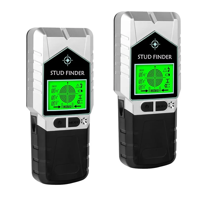 2 detectores electrónicos de vigas de pared con pantalla led, /cables, apto para madera, metal y cables eléctricos.