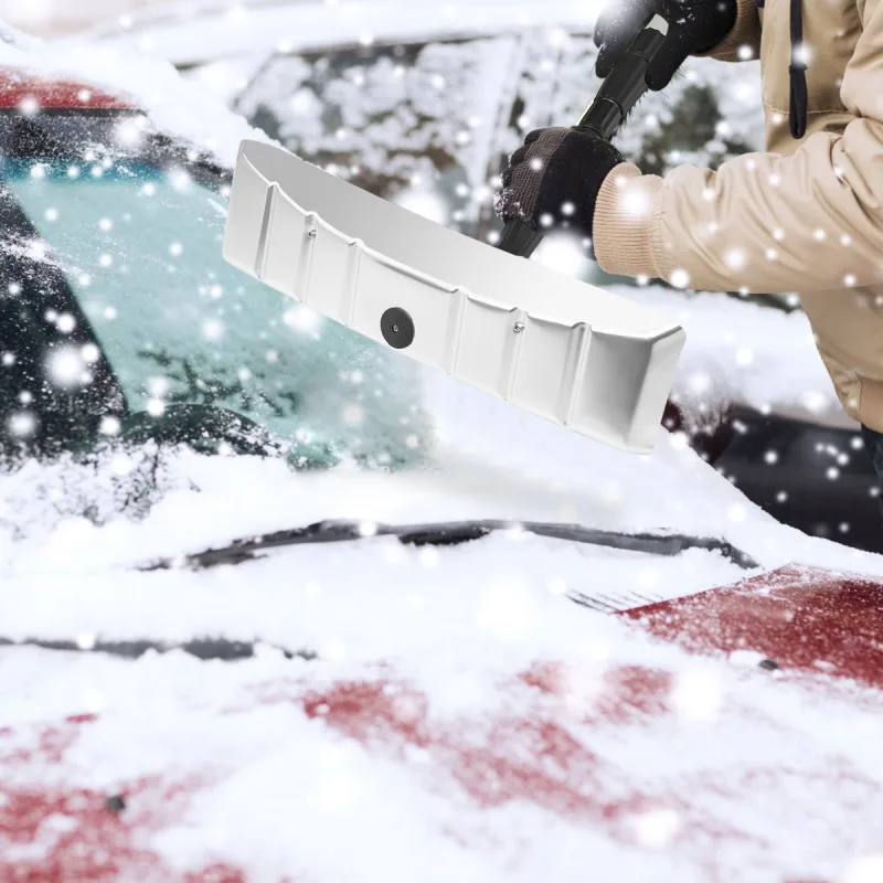 Pala de nieve telescópica para tejado 190-630cm aluminio ajustable casa jardín