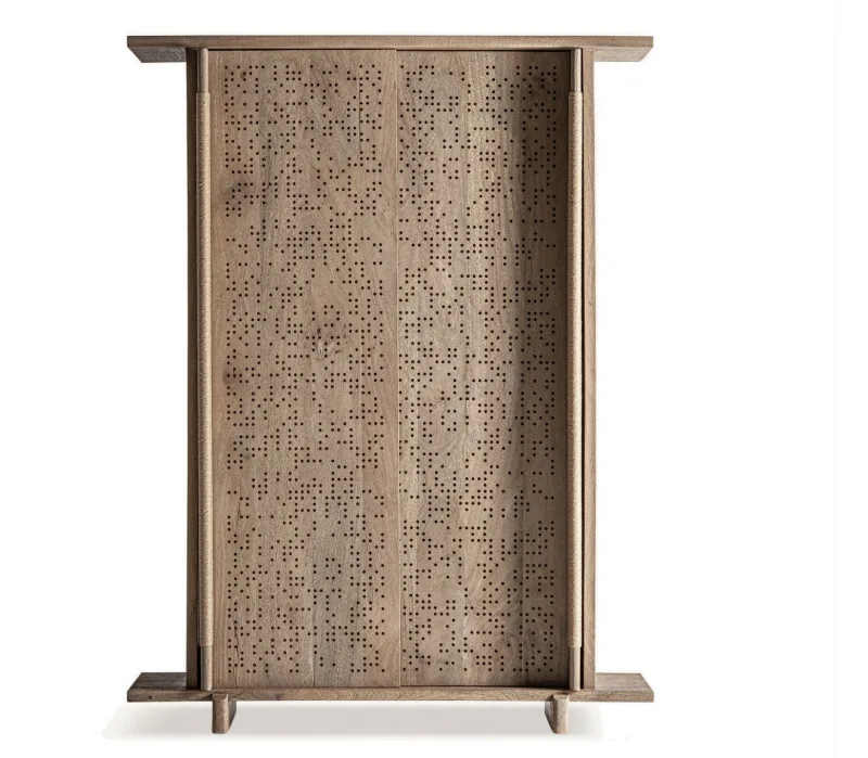 Mueble de salón de madera maciza clara jacquard – diseño estudi{h}ac