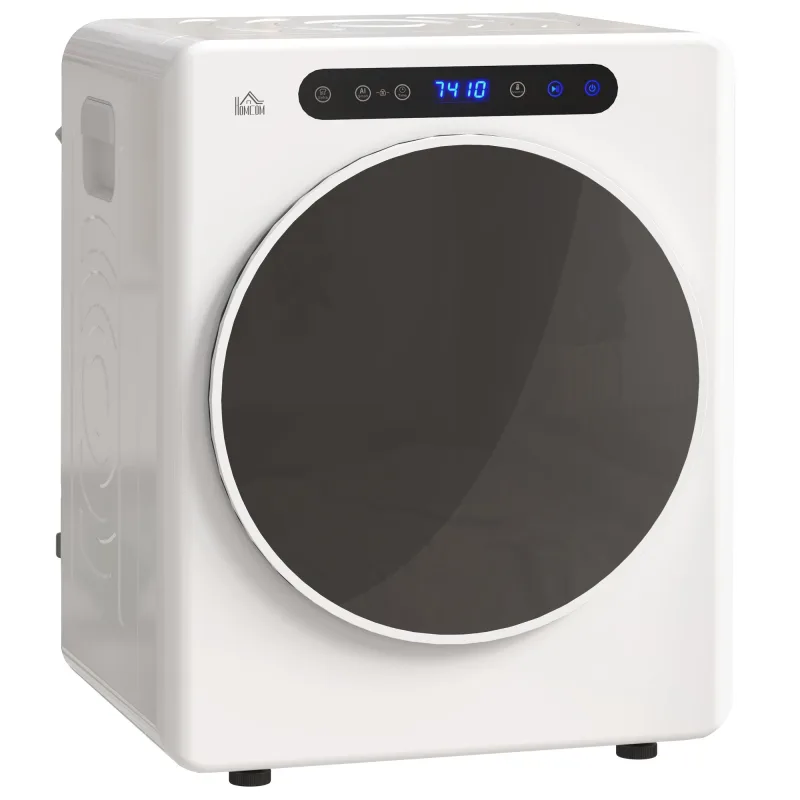 Secadora de ropa 3kg 1000w evacuación función antiarrugas esterilizar led 49x43x61cm blanco