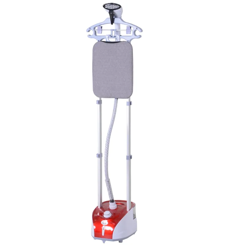 Plancha vapor vertical 1800w 11 niveles temperatura depósito 2l altura regulable 47-118cm rojo