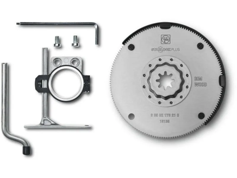 Fein set de lame de scie hss + butée de profondeur avec emmanchement starlock plus ø 100 mm ( 35222952010 ) bi-métal