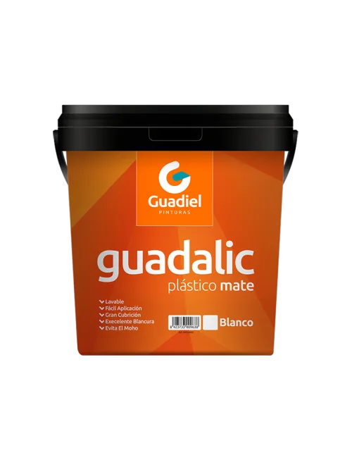 Pintura plástica mate guadalic 14l
