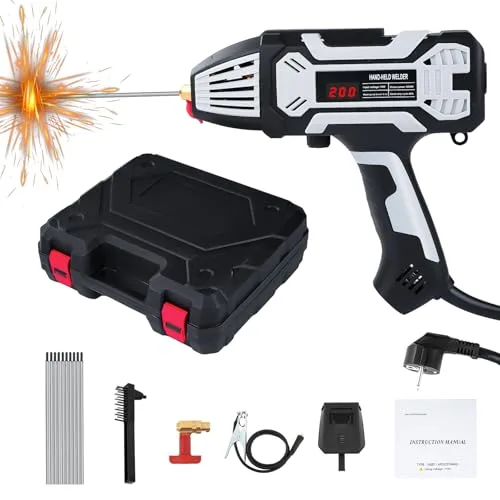 Autrucker máquina de soldadura por arco portátil de mano para reparación de automóviles, protección contra sobrecalentamiento, estándar europeo.