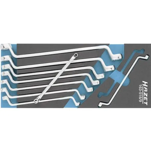 Hazet jeu de clés polygonales doubles 163-518/9 ∙ profil traction à