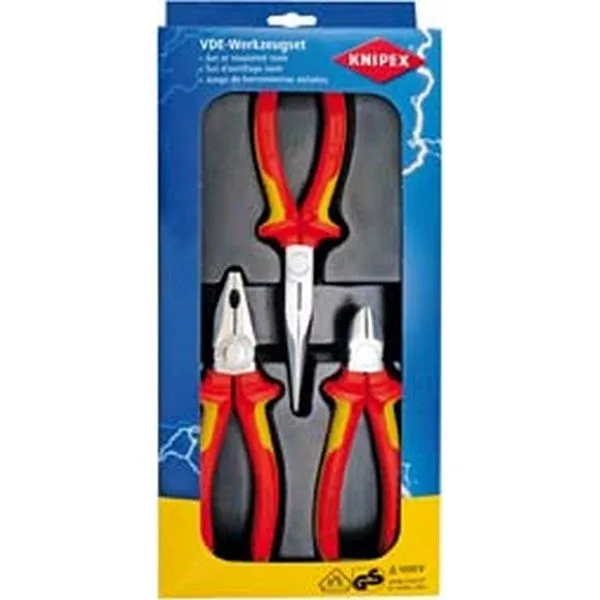 Juego de alicates de electricista knipex 00 20 12
