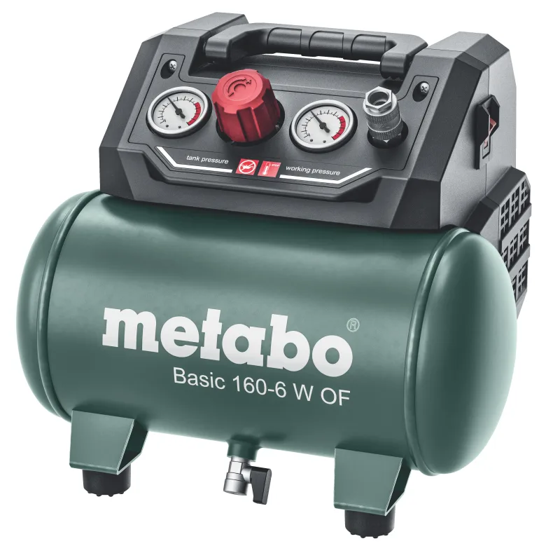 Compresor metabo sin aceite basic 160 6 lt