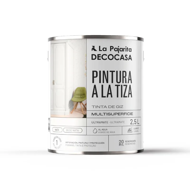 Pintura a la tiza la pajarita 2.5l nata