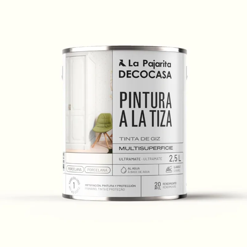 Pintura a la tiza la pajarita 2.5l porcelana