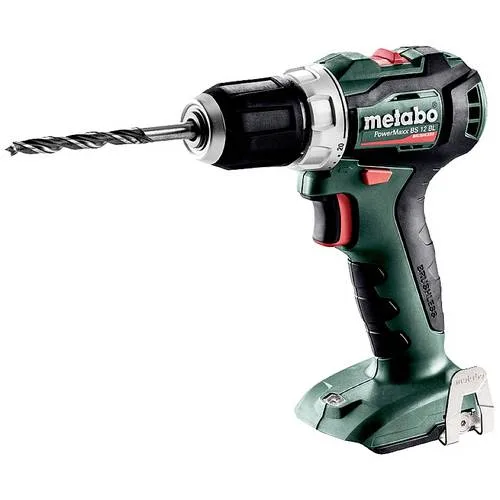 Metabo 601038890 - taladro atornillador motor sin escobillas versión sin baterías 12v li-ion powermaxx bs 12 bl