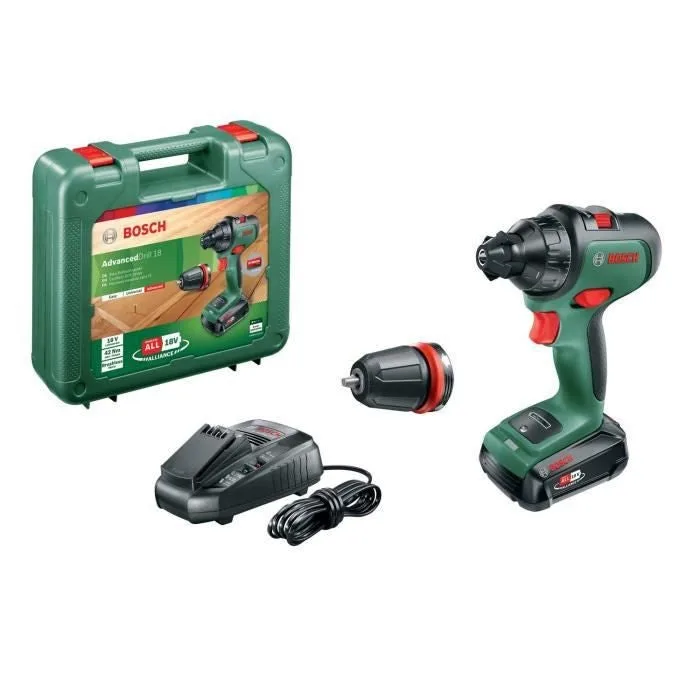 Taladro atornillador inalámbrico advanced drill 18 v 2 velocidades - 1 batería de 2,5 ah