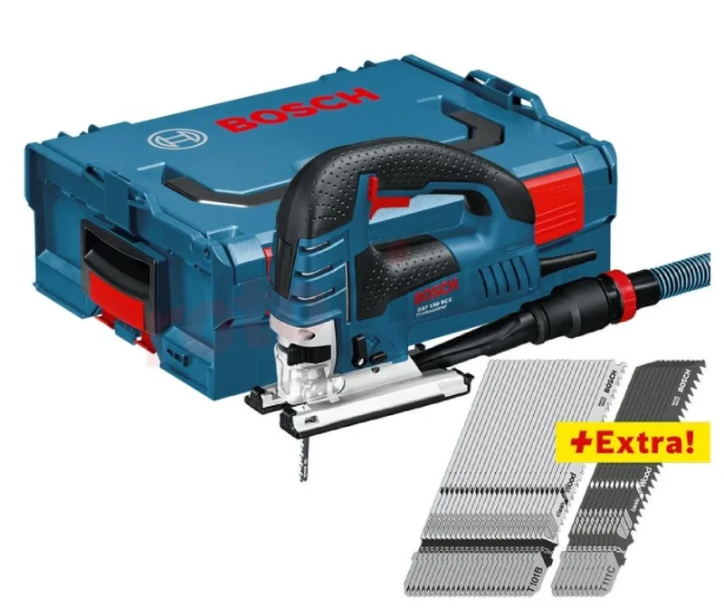 Bosch 0601513008 sierra de calar gst 150 bce 780w prof corte 150mm cambio sds + 35 hojas sierra t101b + l-boxx