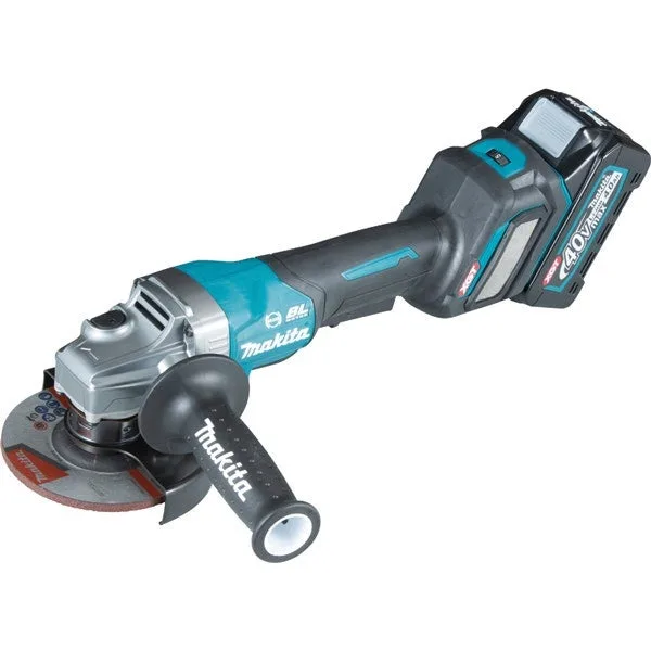 Makita ga029gm201 - miniamoladora motor brushless 40vmax xgt 125 mm 2 baterías 4ah freno/dial/aft/aws makpac