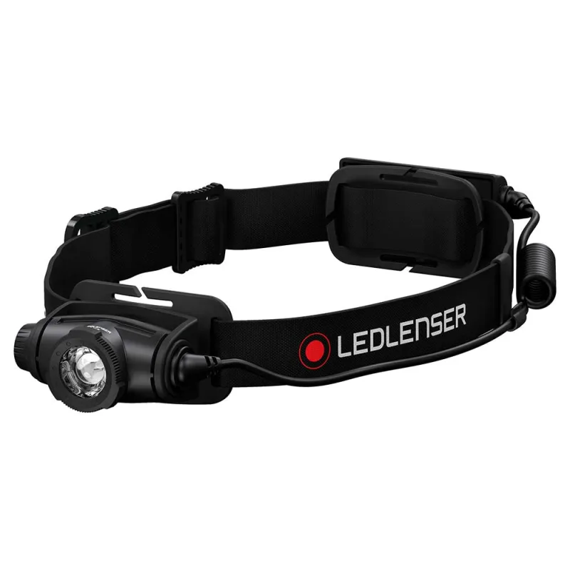 Ledlenser h5r core led lampe frontale 500 lm ip67 noir + 1x batterie + câble de chargement ( 502121 )