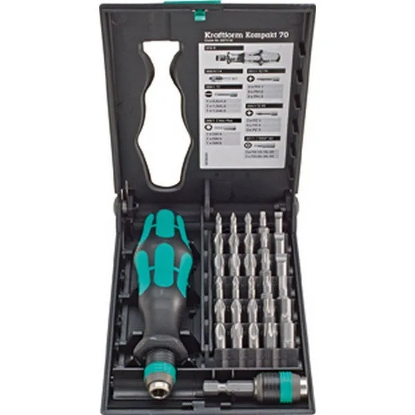 Wera assortiment d'embouts kraftform kompakt 70 allround 32 pièces