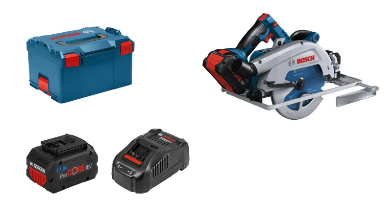 Sierra circular bosch bit gks 18v-68gc 2 baterias de 5.5ah.