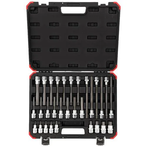 Conjunto de insertos destornilladores 1/2 de 30 piezas