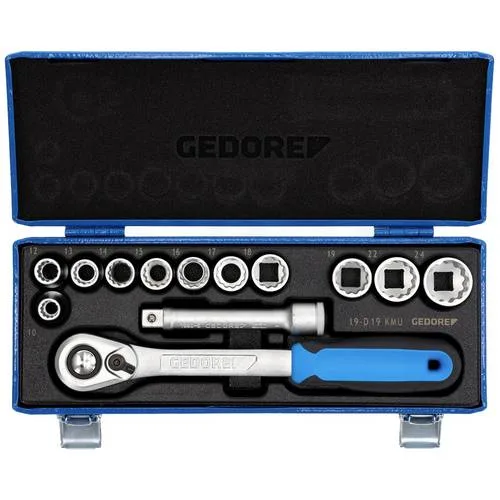 Gedore juego de llaves de tubo 1/2 , 13 piezas