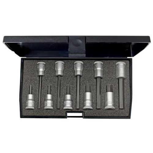 Gedore jeu de clés à douille in 30 lkm 10 pièces 3/8 po. 4 - 10 mm