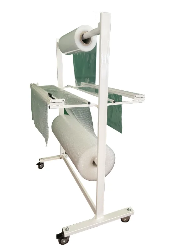 Soporte para rollo pluriball con cortador para rollos de 100cm