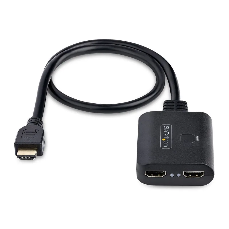 Cable hdmi startech hdmi-splitter-4k60up negro
