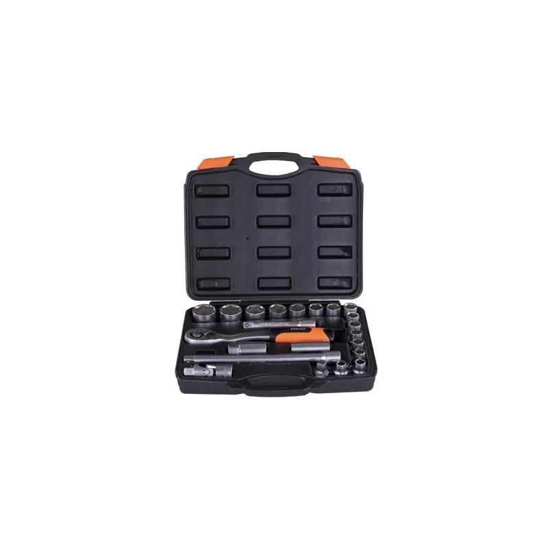 Juego de llaves de tubo brixo de 22 piezas con entrada de 1/2