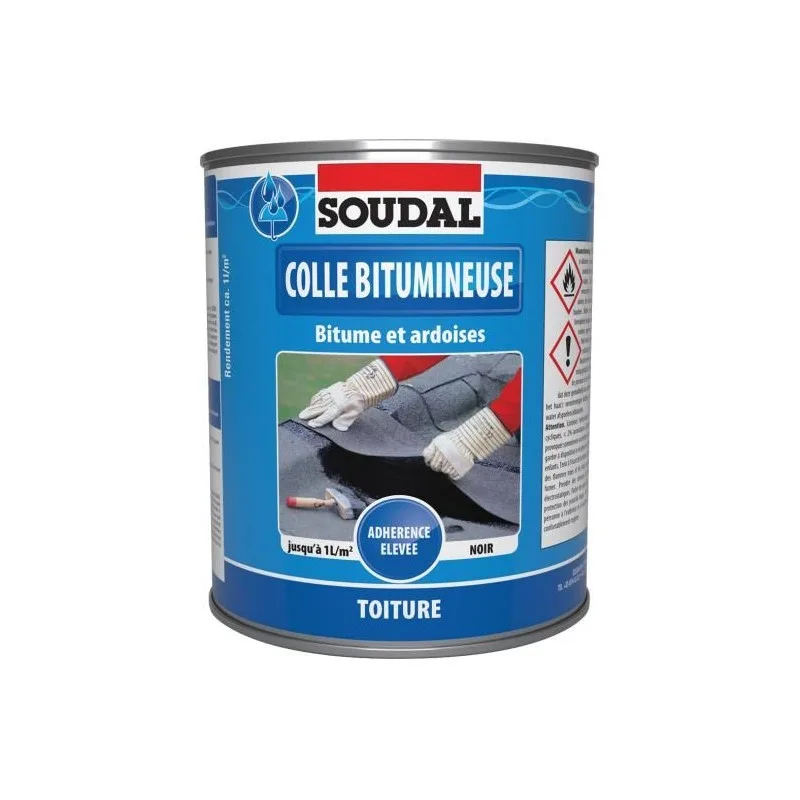 Adhesivo bituminoso - adhesivo en frío para techos - soudal - 10 l