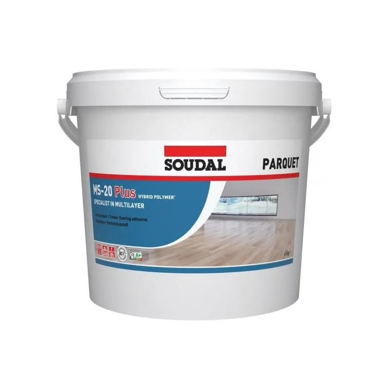 Ms-20plus - adhesivo polimérico para suelos de madera ec 1 plus - soudal - 14 kg