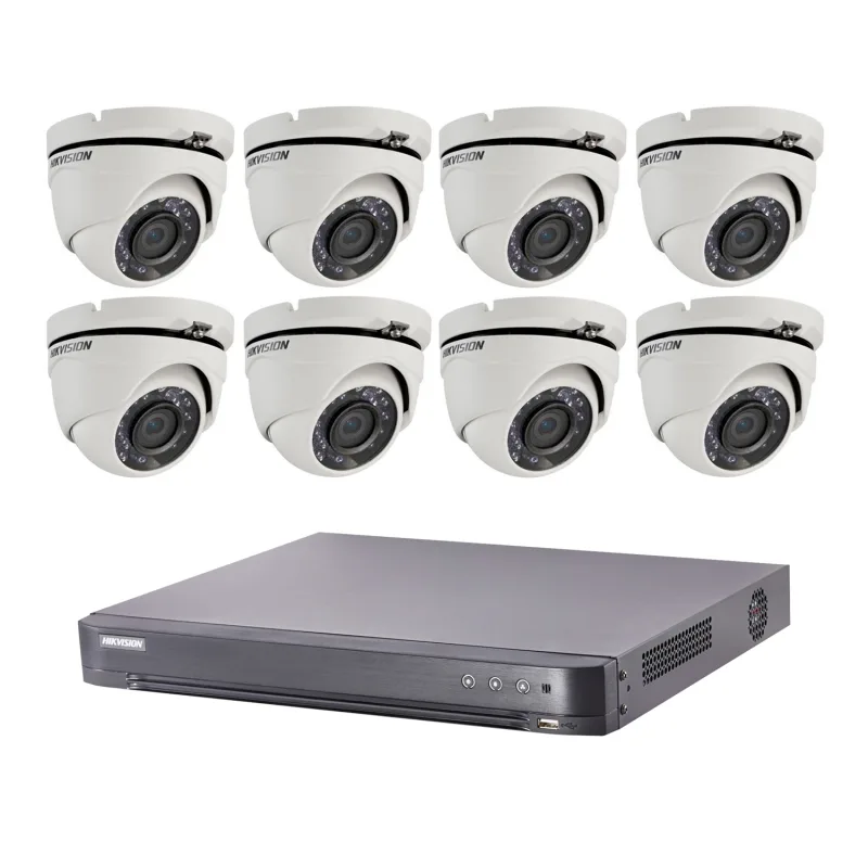 Hik-8dom-thd-002 - kit de videovigilancia turbo hd de 8 domos