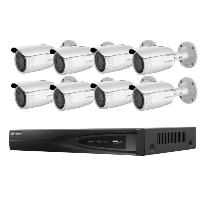 Kit de videovigilancia bullet de 8 cámaras