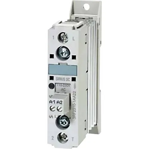 Contactor estático monofásico 3rf2 ac 51 / 20 a / 40 °c 24-230 v / dc 24 v terminal de tornillo