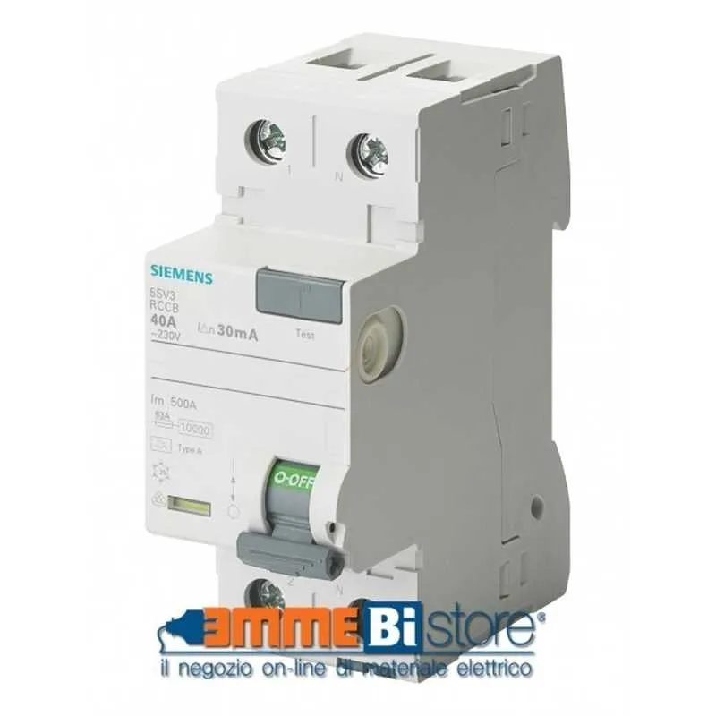Interruptor diferencial puro de 40 a, 0,3 a, tipo ca