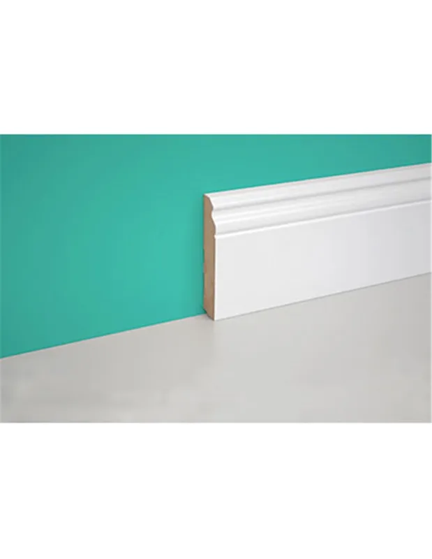 Rodapié barroco pircher mdf blanco mm 18x100 h.mm 2250