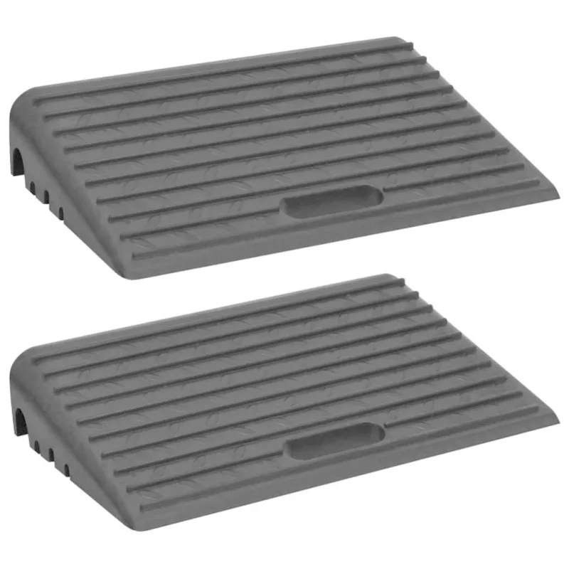 Maison exclusive - rampas para bordillos 2 unidades goma 50x30x11 cm