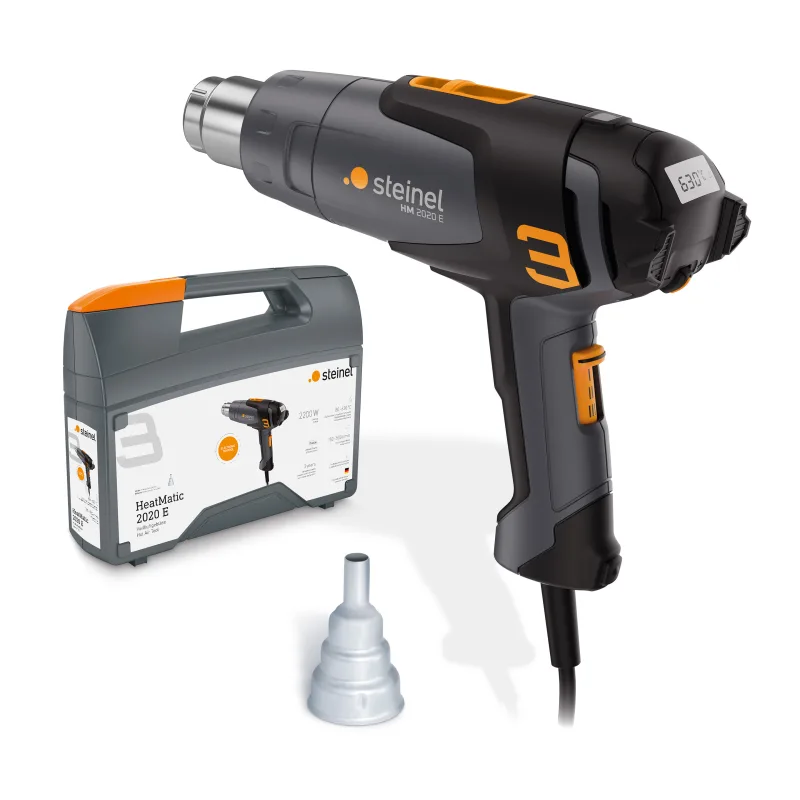 Steinel pistola de aire caliente hm 2020 e incl. maletín y boquilla, 2200 w