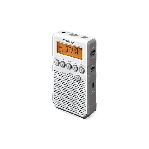 Radio am/fm estéreo recargable sangean