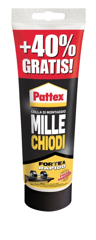 Paquete de 12 pattex millechiodi forterapido 250g + 100g regalo