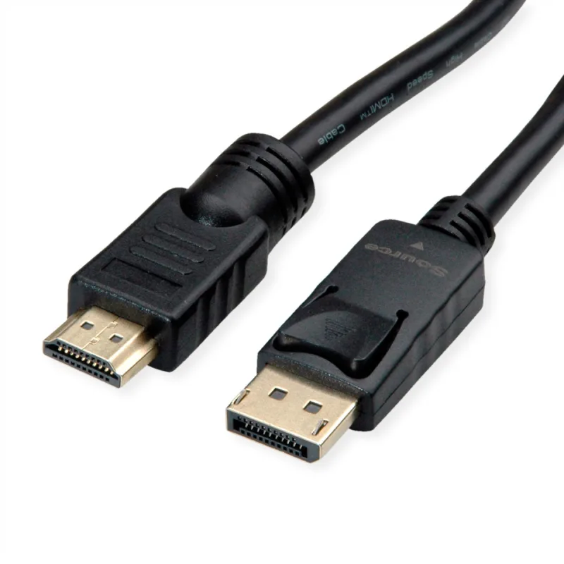 Roline cable displayport dp - uhdtv, st/st, negro, 10 m