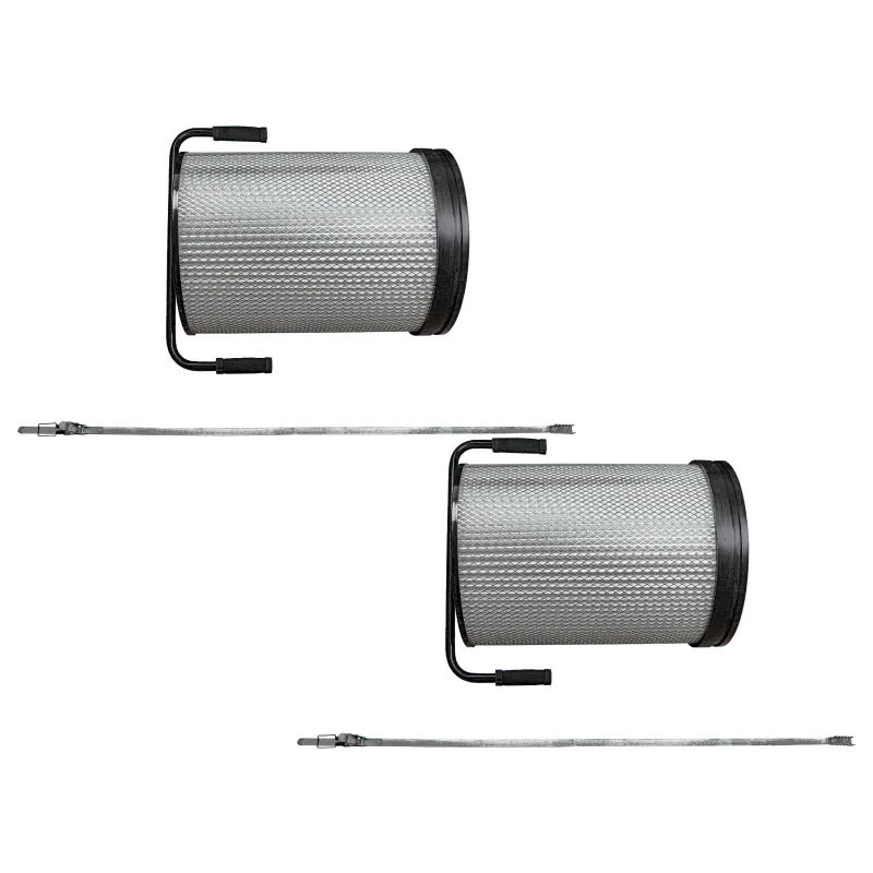 Vhbw 2x filtro de polvo fino compatible con holzmann unidad de aspiración abs1500ff sistema extracción para máquinas para madera + cepillo