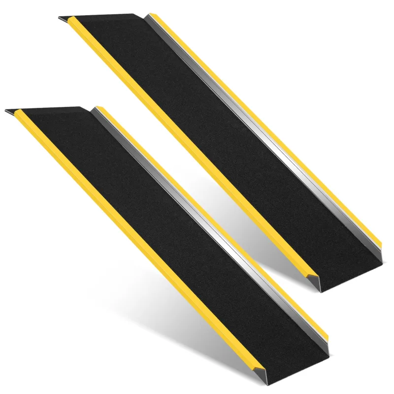 2x rampa de carga rampa de acceso rampa para silla de ruedas coche para moto remolque 300kg por pieza