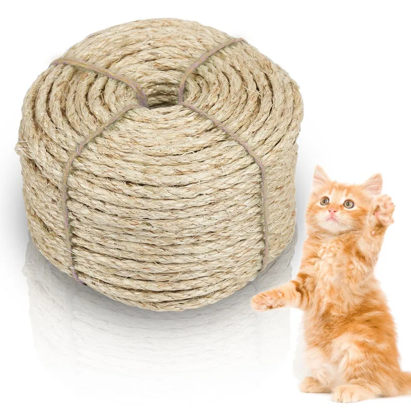 Cable de sisal para mascotas chat de chat de chat de sisal scratch cadena scratch scope 10000 * 0.8 cm