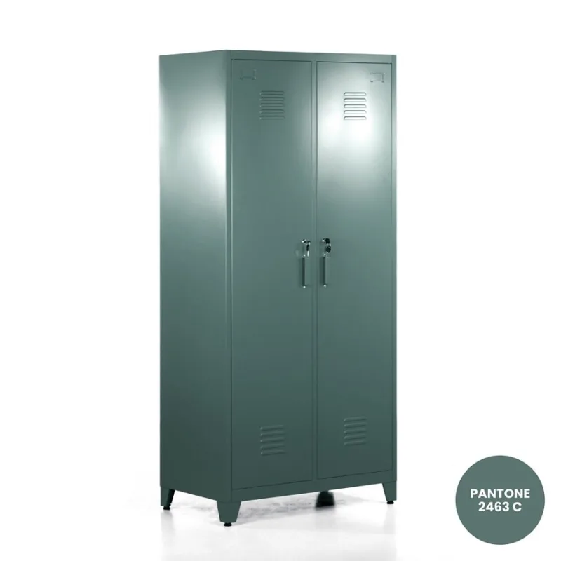 Tocador de metal verde 190x85x50 cm