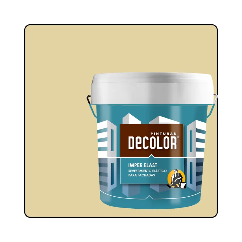 Revestimiento impermeabilizante elástico. imper-elast damasco. 15 lt