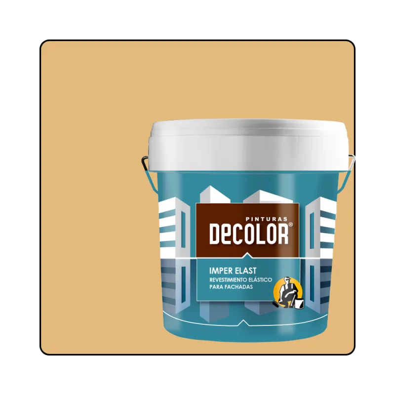 Revestimiento impermeabilizante elástico. imper-elast canela. 15 lt