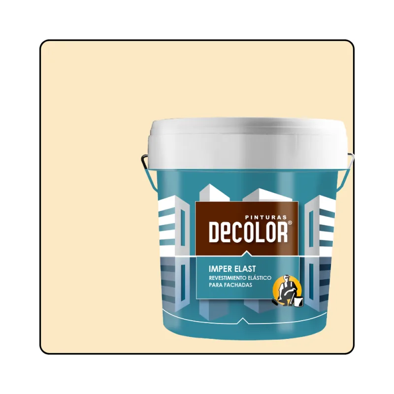 Revestimiento impermeabilizante elástico. imper-elast marfil. 15 lt