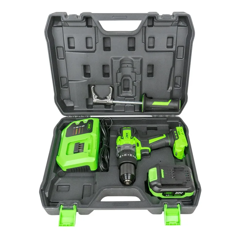 Jbm taladro percutor 2 velocidades a batería con maletín