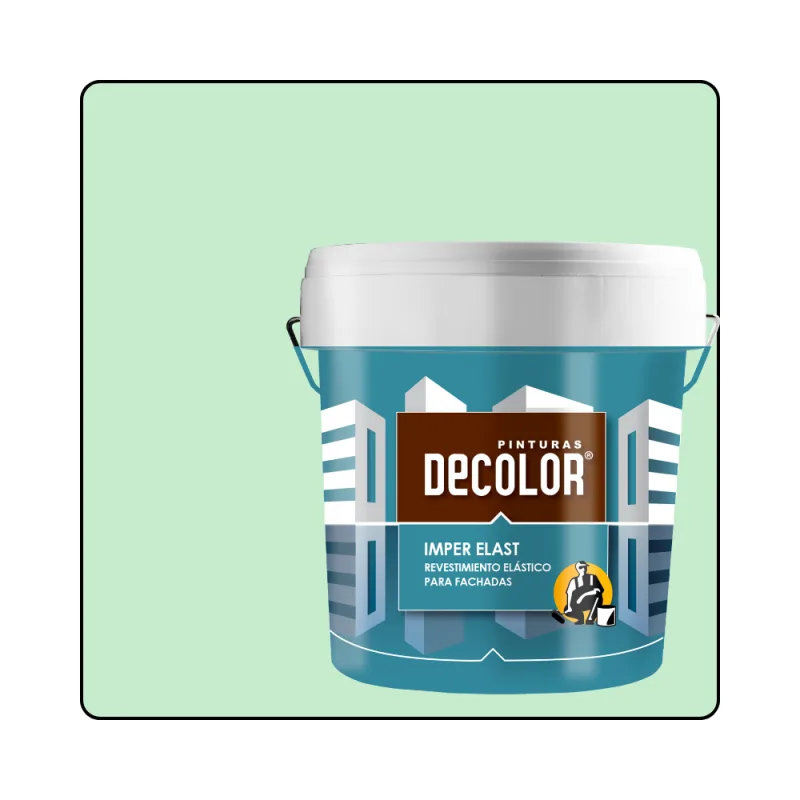 Revestimiento impermeabilizante elástico. imper-elast verde laguna. 15 lt