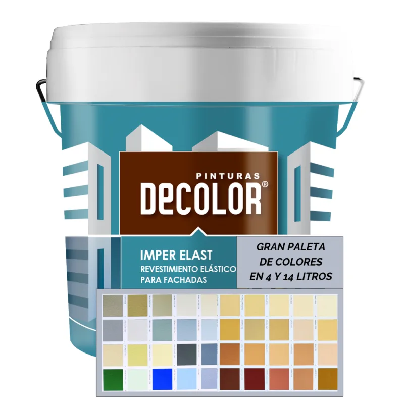 Revestimiento impermeabilizante elástico. imper-elast marron. 15 lt