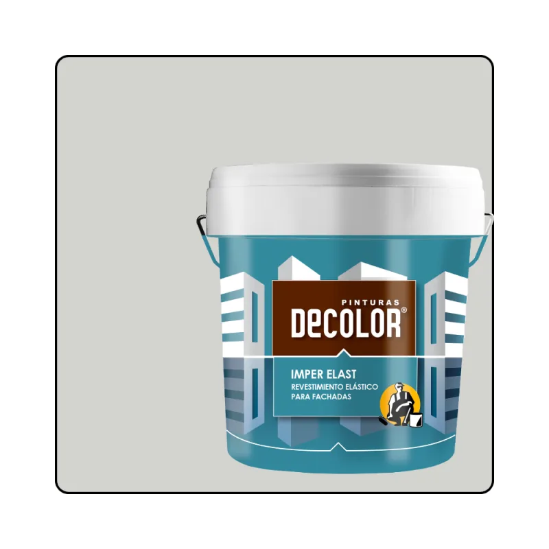 Revestimiento impermeabilizante elástico. imper-elast gris claro. 15 lt