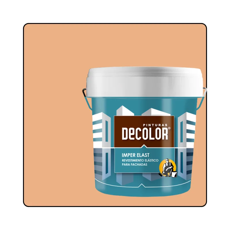Revestimiento impermeabilizante elástico. imper-elast salmon. 15 lt